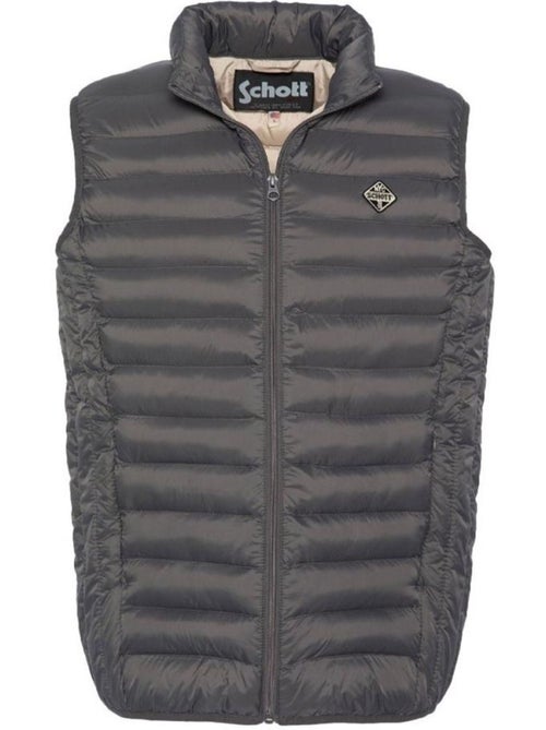 Colete acolchoado cinzento para homem schott land - Kiabi Colete acolchoado cinzento para homem schott land - Kiabi