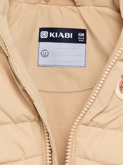 Colete acolchoado com capuz - Kiabi