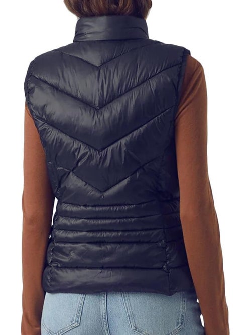 Colete Acolchoado Feminino Vero Moda Sorayasiv Azul-Marinho - Kiabi