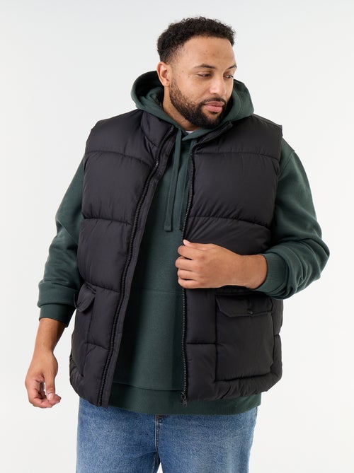 Colete acolchoado forrado a polar - Kiabi