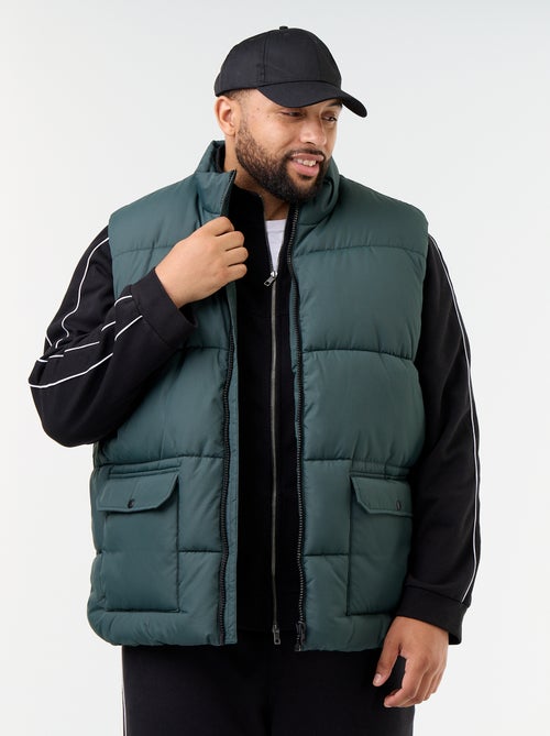 Colete acolchoado forrado a polar - Kiabi
