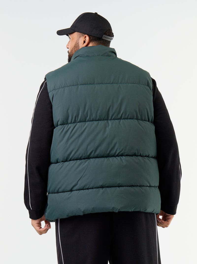 Colete acolchoado forrado a polar Verde - Kiabi