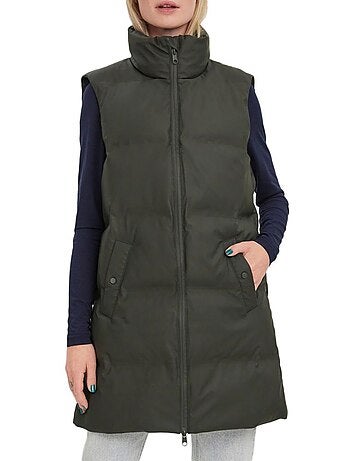 Colete Acolchoado Kaki para Mulher Vero Moda com Revestimento