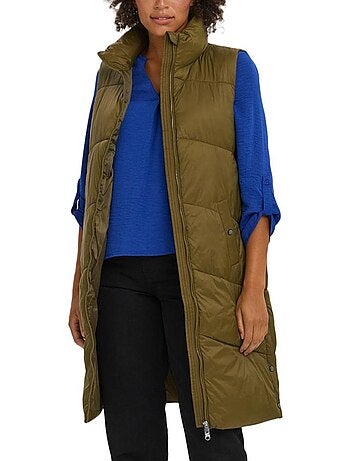 Colete Acolchoado Marrom Vero Moda Muppsala para Mulher