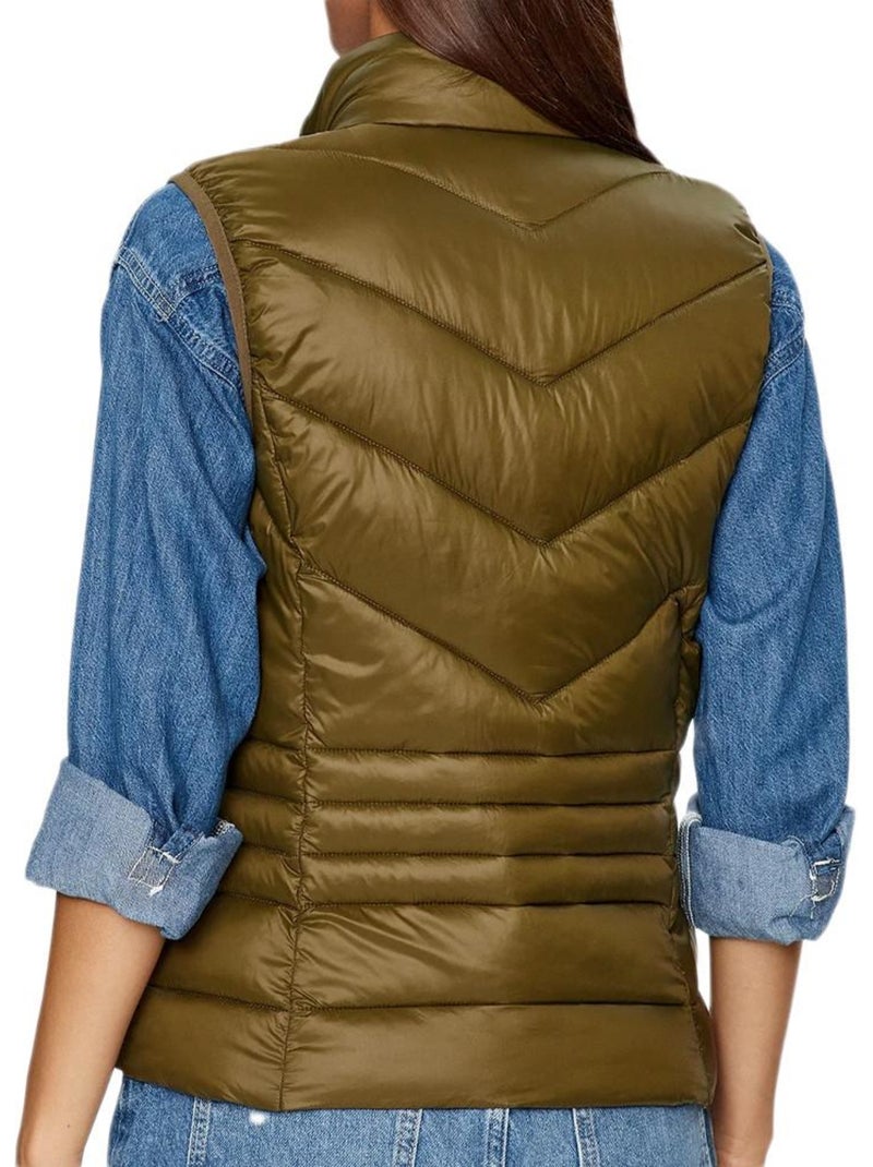Colete Acolchoado Kaki Vero Moda Sorayasiv para Mulher Verde cáqui claro - Kiabi