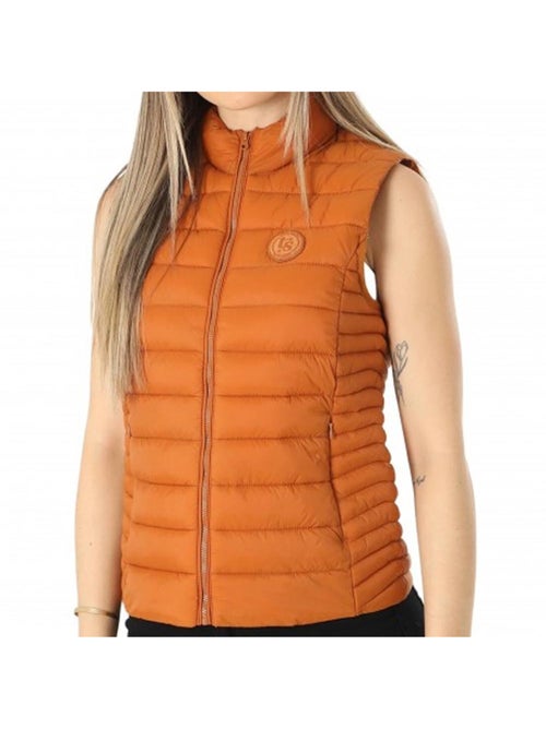 Colete Acolchoado Laranja Teddy Smith B-Terry para Mulher - Kiabi Colete Acolchoado Laranja Teddy Smith B-Terry para Mulher - Kiabi