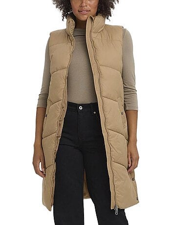 Colete Acolchoado Marrom Vero Moda Muppsala para Mulher