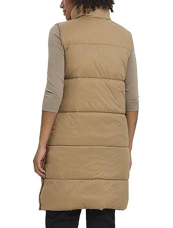 Colete Acolchoado Marrom Vero Moda Muppsala para Mulher