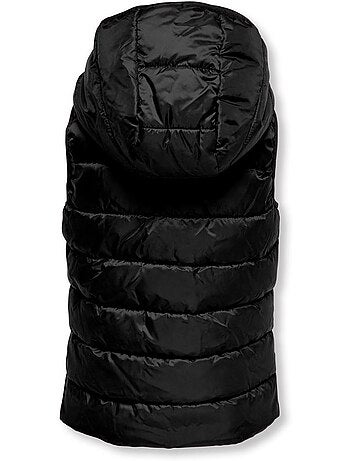 Colete Acolchoado Preto para Menina Kids ONLY Kogtalia