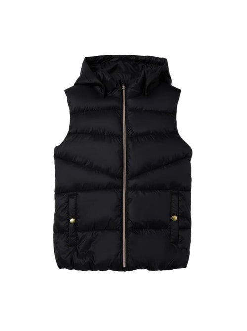 Colete Acolchoado Preto para Menina Name It Monay - Kiabi Colete Acolchoado Preto para Menina Name It Monay - Kiabi