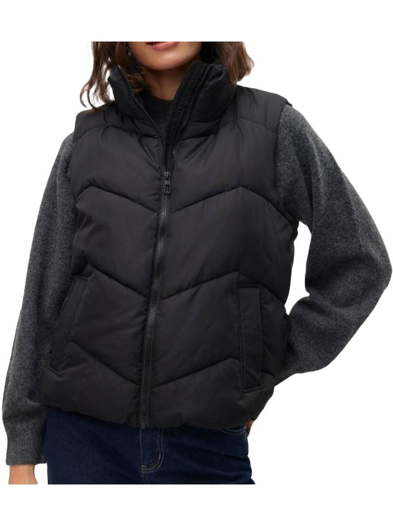 Colete Acolchoado Preto Vero Moda Ligaeva para Mulher Preto - Kiabi