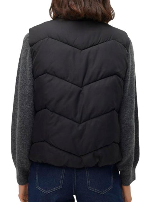 Colete acolchoado preto vero moda ligaeva para mulher - Kiabi