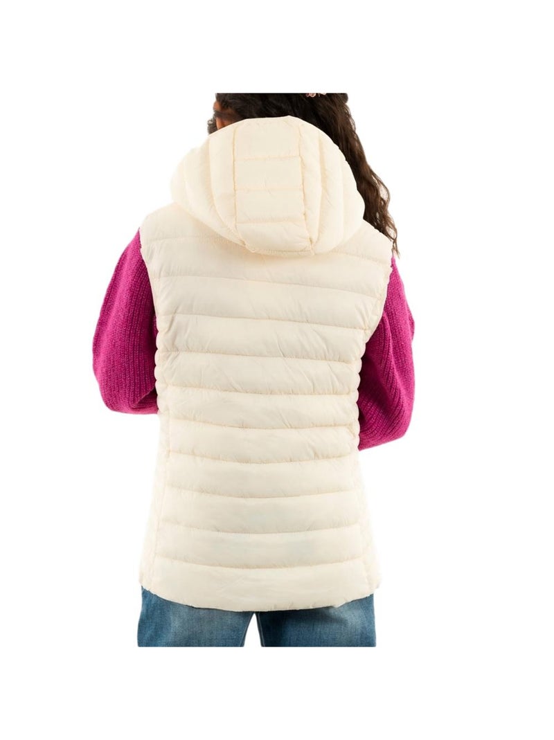 Colete Acolchoado Teddy Smith Terry Cru para Menina Ecru - Kiabi