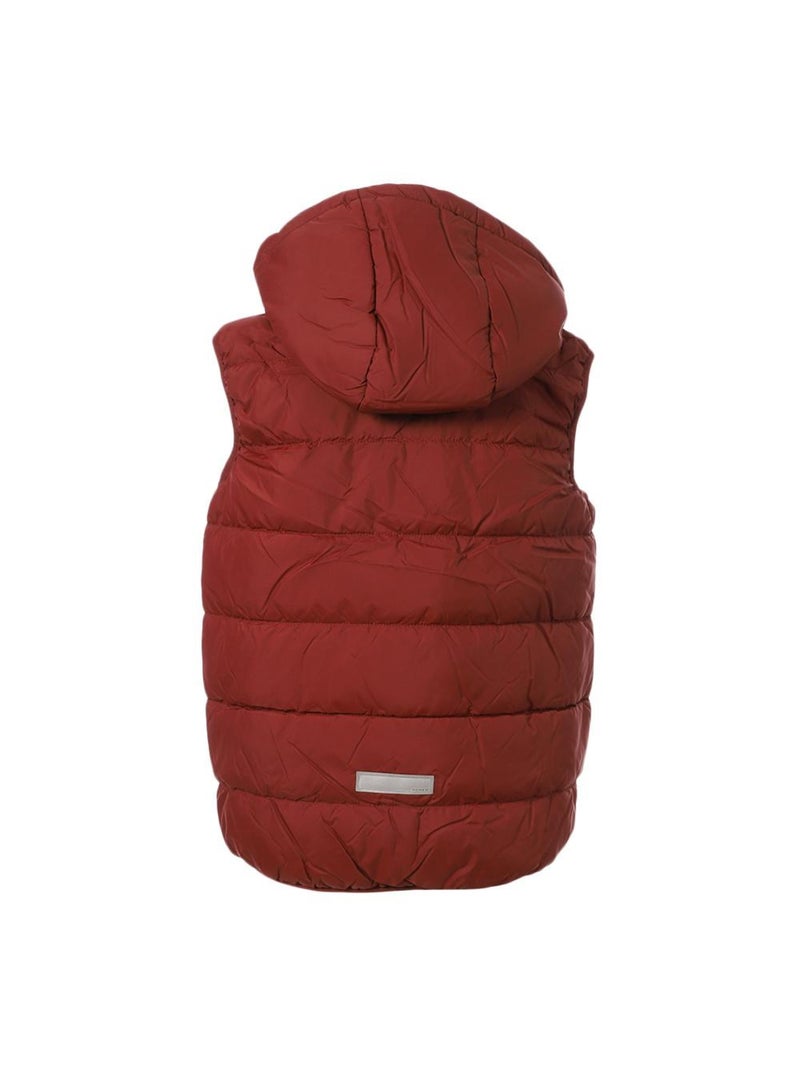 Colete Acolchoado Vermelho para Menino Name It Fmemphis Vermelho - Kiabi