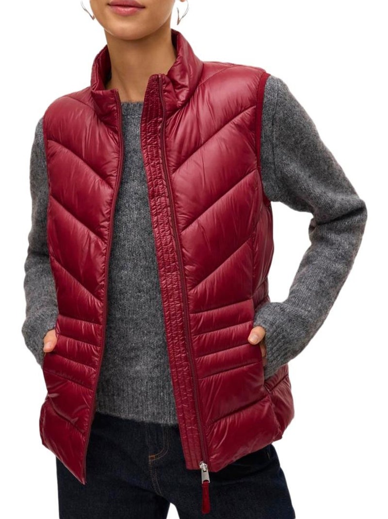 Colete Acolchoado Vermelho Vero Moda Sorayasiv para Mulher Vermelho - Kiabi