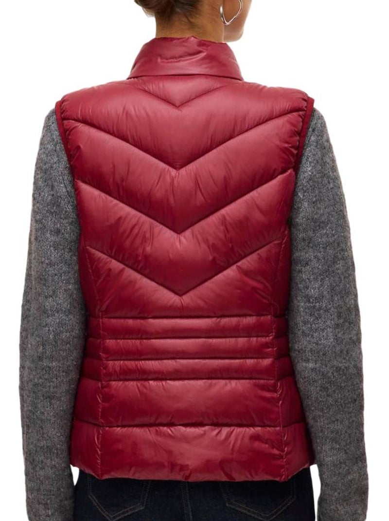 Colete Acolchoado Vermelho Vero Moda Sorayasiv para Mulher Vermelho - Kiabi