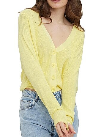 Colete Amarelo Vero Moda New Lexi para Mulher