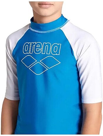 Colete arena lycra azul/branco para rapaz