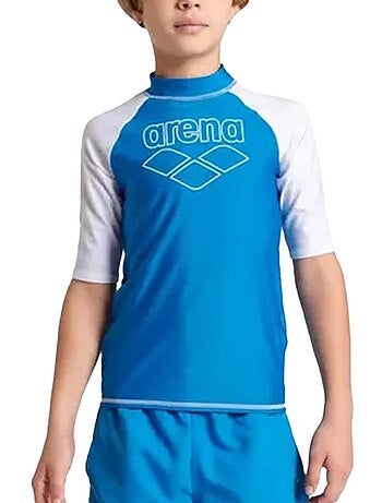 Colete arena lycra azul/branco para rapaz