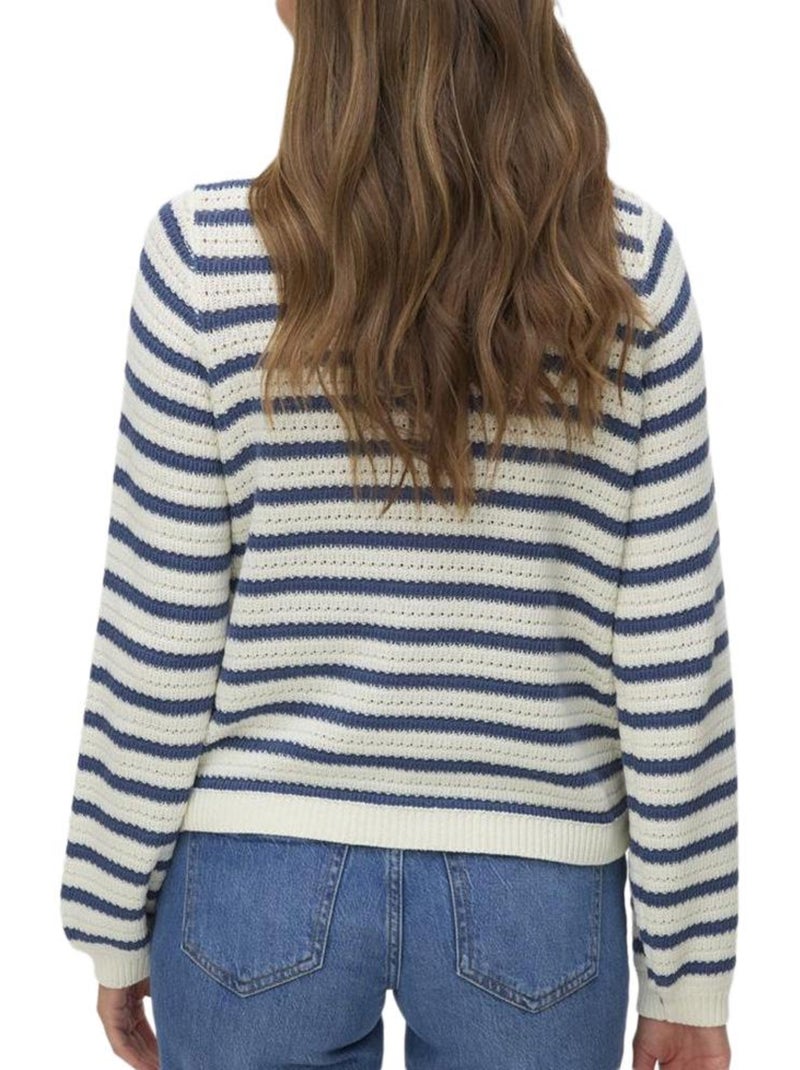 Colete Bege e Azul-Marinho Vero Moda Geous para Mulher Azul - Kiabi