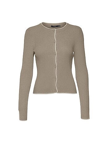 Colete bege feminino vero moda joan
