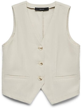 Colete Bege Vero Moda Petrine para Mulher