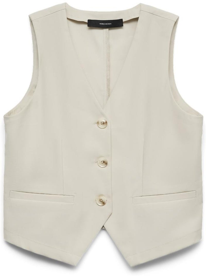 Colete Bege Vero Moda Petrine para Mulher Bege - Kiabi