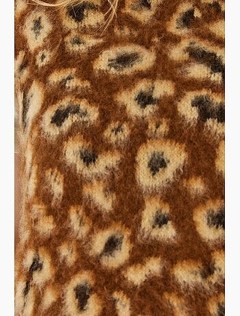 Colete camisola com estampado de leopardo escovado lucci