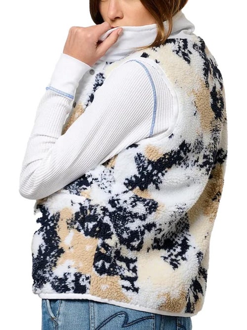 Colete Camuflado Branco Kaporal Vadel para Mulher - Kiabi Colete Camuflado Branco Kaporal Vadel para Mulher - Kiabi