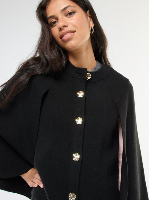 Colete capa com botões dourados - Kiabi