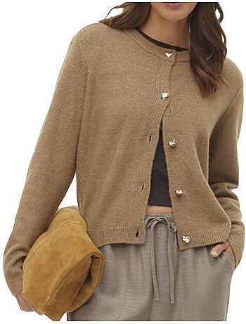 Colete Castanho Feminino Vero Moda Fiona