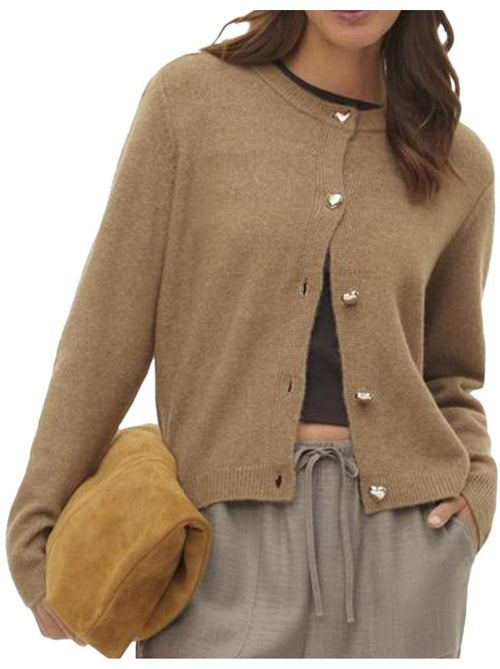 Colete Castanho Feminino Vero Moda Fiona - Kiabi Colete Castanho Feminino Vero Moda Fiona - Kiabi