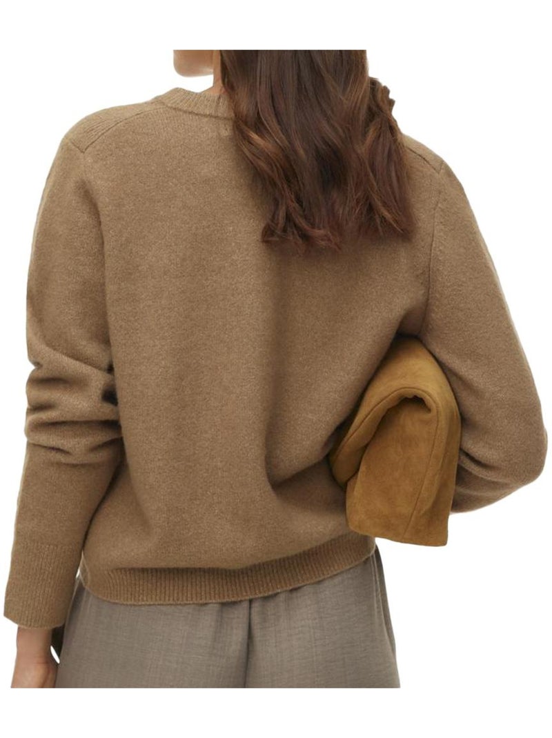 Colete Castanho Feminino Vero Moda Fiona Bege - Kiabi