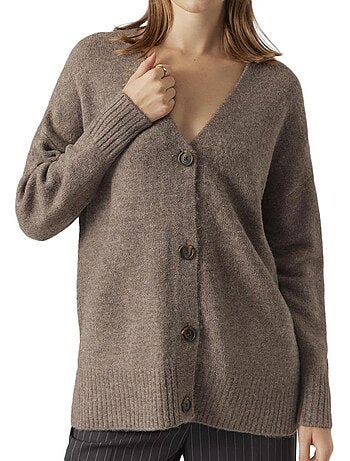 Colete Castanho Feminino Vero Moda Lefile