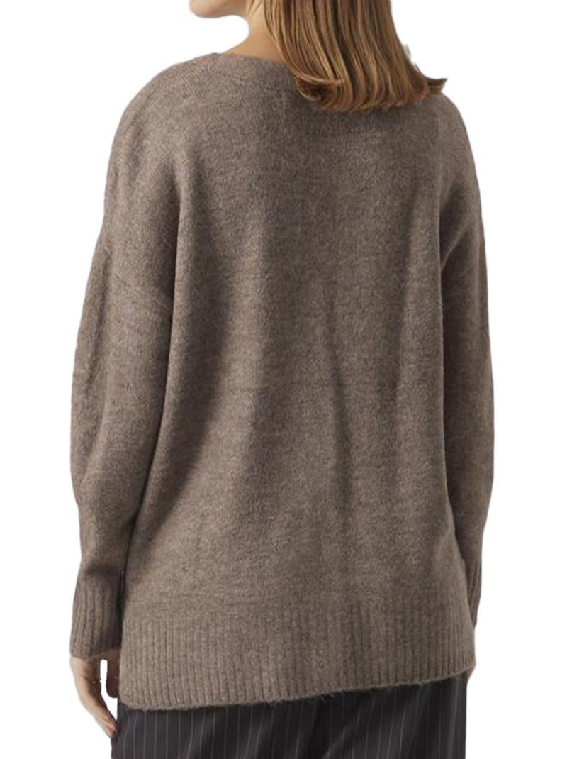 Colete Castanho Feminino Vero Moda Lefile Castanho-capuccino - Kiabi