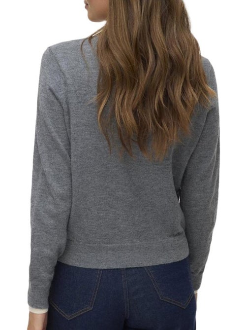 Colete Cinzento Vero Moda Wonderful para Mulher - Kiabi Colete Cinzento Vero Moda Wonderful para Mulher - Kiabi