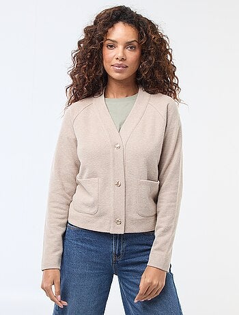 Colete com abertura abotoada dourada