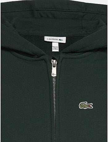 Colete com capuz - lacoste