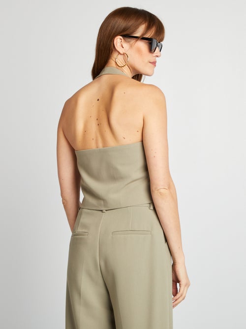 Colete com parte de trás aberta - Kiabi