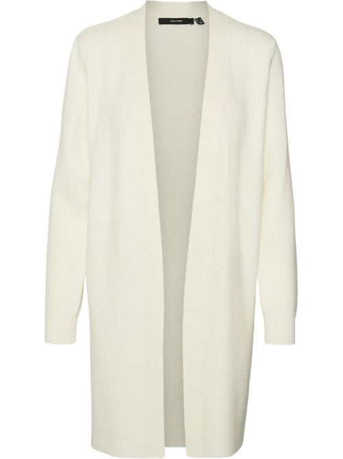 Colete Comprido Branco Vero Moda Nancy para Mulher - Kiabi Colete Comprido Branco Vero Moda Nancy para Mulher - Kiabi