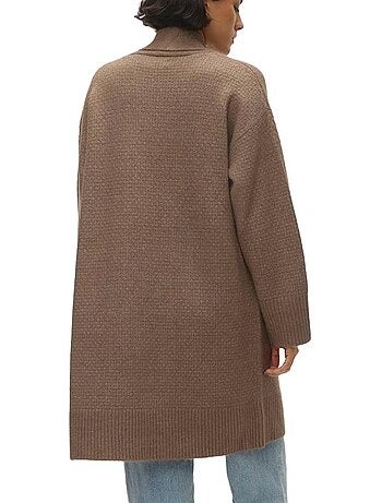 Colete Comprido Castanho Vero Moda Heidi para Mulher