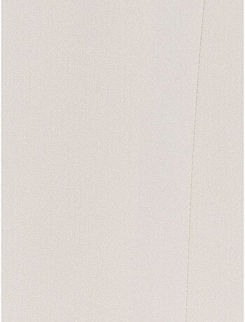 Colete comprido em crepe tecido com detalhe cut-out dilvin