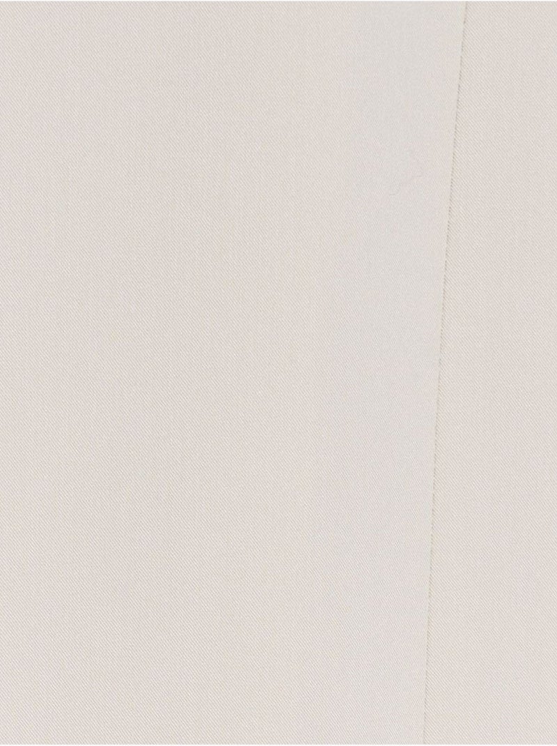 Colete comprido em crepe tecido com detalhe cut-out dilvin Creme - Kiabi