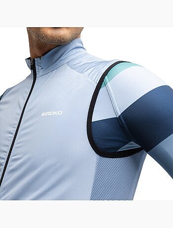 Colete corta-vento de ciclismo para homem