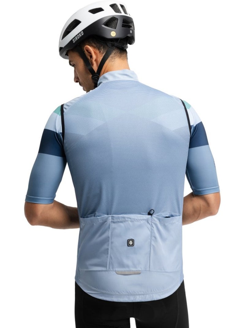 Colete corta-vento de ciclismo para homem Azul - Kiabi