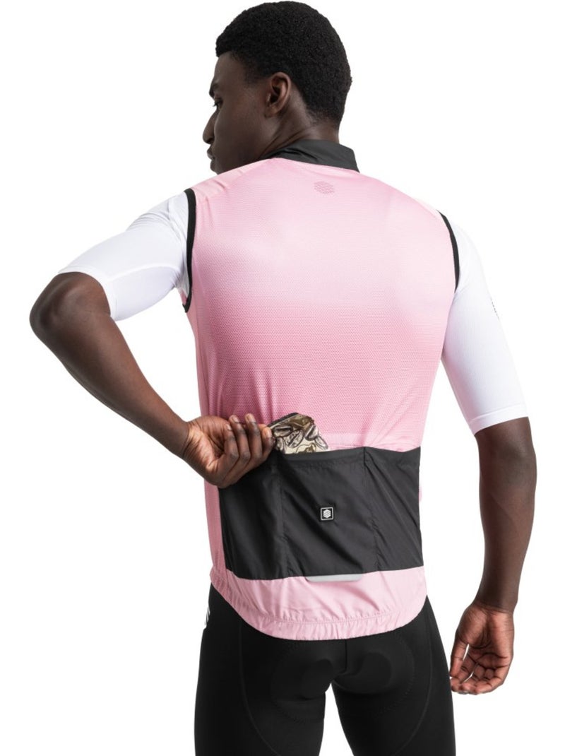 Colete corta-vento de ciclismo para homem Rosa - Kiabi