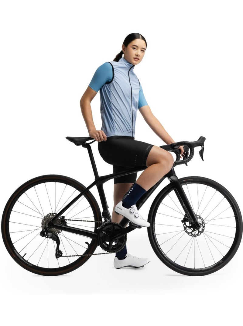 Colete corta-vento de ciclismo para mulher Azul - Kiabi