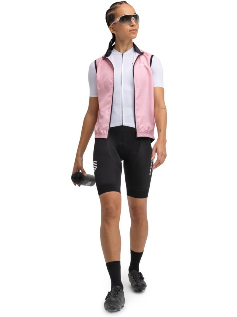 Colete corta-vento de ciclismo para mulher Rosa - Kiabi