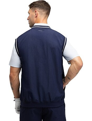 Colete corta-vento de golfe para homem