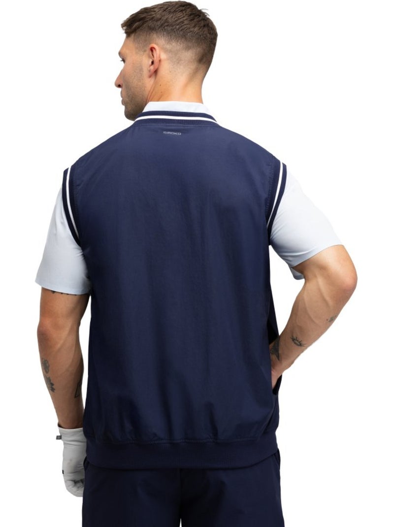 Colete corta-vento de golfe para homem Azul - Kiabi